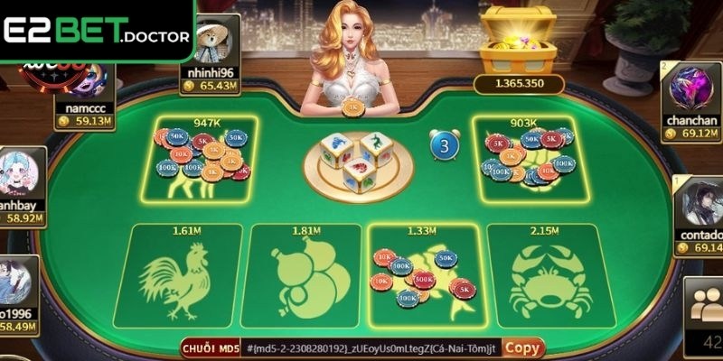 Bầu Cua E2bet - Giao Diện Dễ Hiểu, Cược Cực Hấp Dẫn 2 Chỉ được phép tăng tiền cược khi đã có chuỗi thắng ổn định